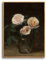 hyidecorart Cadre Decoration Murale Bois, Vintage Botanique Impression sur Toile, 30x40 cm Tableau Decoration Murale Chambre Pink Roses, Moderne Décoration de Salon Salle de Bain Maison Décorations