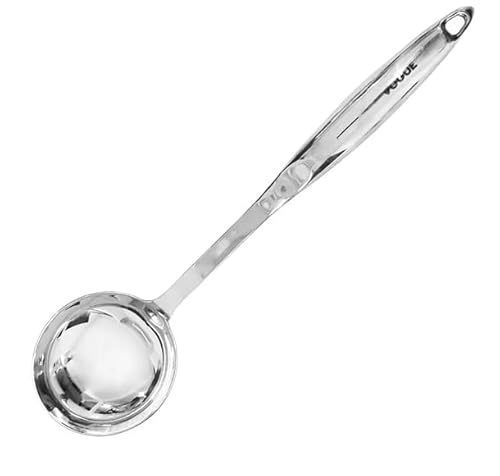 Vogue Soup Ladle St/St - 196ml 6 5/8fl oz | Extra portion control from an imperial 6 5/8fl oz scale allows commercial kitchen staff to measure soup accurately.