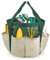 Garten Werkzeugtasche, Gartentasche mit 6 Taschen für Utensilien, 7.5x8 Gartengerätetasche, Aufbewahrungstasche für Gartengeräte, Oxford Stoff Garten Tragetasche für Gärtnerinnen und Gärtner