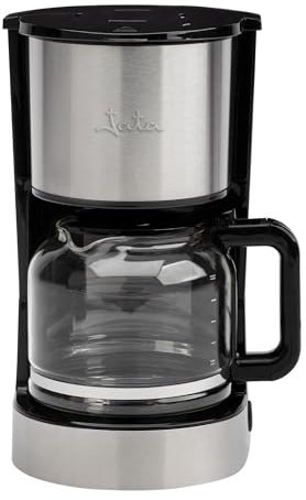 Jata JECA1512 Cafetière électrique de 6 à 18 tasses, filtre permanent, arrêt automatique, système anti-goutte, compacte, capacité 1,5 L, réservoir gradué, facile à nettoyer, 800 W