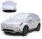 Hageldecke Auto für 𝖢itroen 𝖡erlingo XL Abdeckplane Wasserdicht Atmungsaktiv,Halbgarage für Autos Staubdicht Wetterfeste Mit Nachtreflexionsstreifen,Silber-Half Car Cover