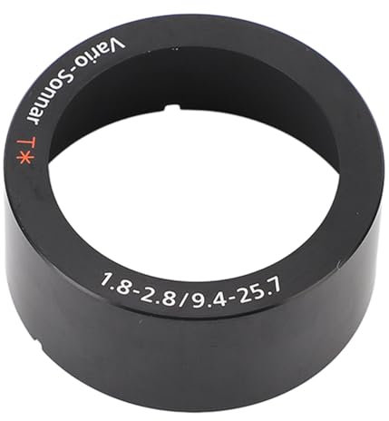 Camera Front Lens for ZV1, Camera Lens Connector Circle Front Loop Lens Mount Adapter Circle Accurate Lens Front Hoop Adapter for Vario Sonnar T 1.8-2.8/9.4-25.7 (Black)