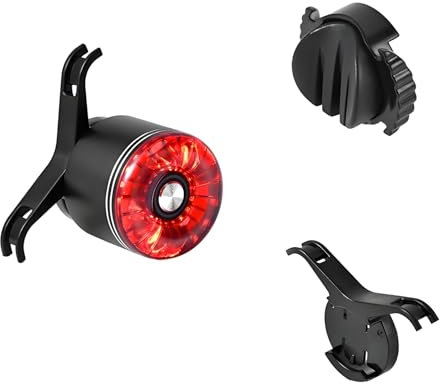 tiyiyok Luce Posteriore Bici USB Ricaricabile, Fanale Posteriore per Bicicletta a LED IP65 Impermeabile, Luci Posteriori Bici 360° Visibile con 6 Modalità, Compatibile con MTB, Trekking