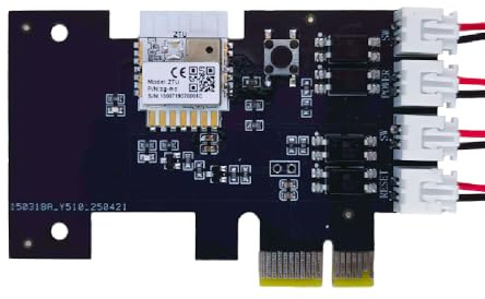 MHCOZY Zigbee Remote Desktop Computer On Off Power Switch, Tuya App Remote con función de sincronización de bloqueo infantil, funciona con Alexa (Tuya Zigbee Hub necesario)