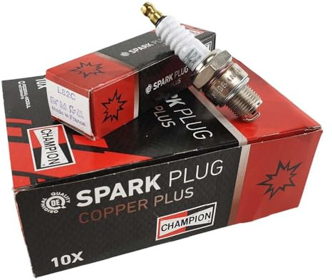 Kit 10 Candele NGK B7HS Champions L82C Passo Corto Pacco Confezione Moto Scooter Compatibile con Vespa 50 Special L R N