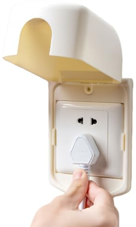 Kindersichere Steckdosenschutzabdeckungen Klebeende Steckdosenschutzbox | Selbstklebende Steckdosenabdeckung Für Zuhause Küche Kinderzimmer Kamin Wohnung Wohnzimmer Studentenwohnheim Büro