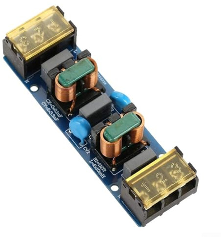 HanOaki 25 A EMI/RFI Rauschunterdrückungsfiltermodul, zweistufiges Tiefpass-Design zur Reinigung der Stromversorgung empfindlicher Elektronik, USV und Maschinen