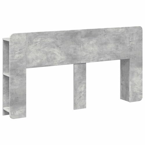 Hothingwell Kabinett, Beton, Grau, Holz, Ingenieurwesen | Integrierte Aufbewahrung, Wandbefestigung inklusive, Pflege mit feuchtem Tuch, vielseitig im Schlafzimmer