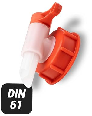 Trevendo Auslaufhahn (DIN 61 - Ø 49 mm) - Einfaches und sauberes Dosieren - Kompatibel mit vielen Behältern - Für Industrie und Haushalt