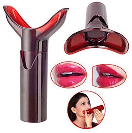 Xiton Lip Plumper Natural Tool For Lip Voltage Sexy And Enhancer Lip Plumper Device Lovely Fit Any Lip Size Or Shape (Dark Red)