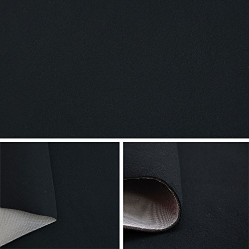 Himmelstoff Autostoff Polsterstoff Bezugsstoff kaschiert SAM189 (Schwarz) Dachhimmelstoff Autohimmel Textil Innenausstattung Meterware