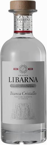 Grappa Libarna Bianca Cristallo 70cl – Blend di purissime acquaviti di vinaccia. Giovane e aromatica. 40% vol.