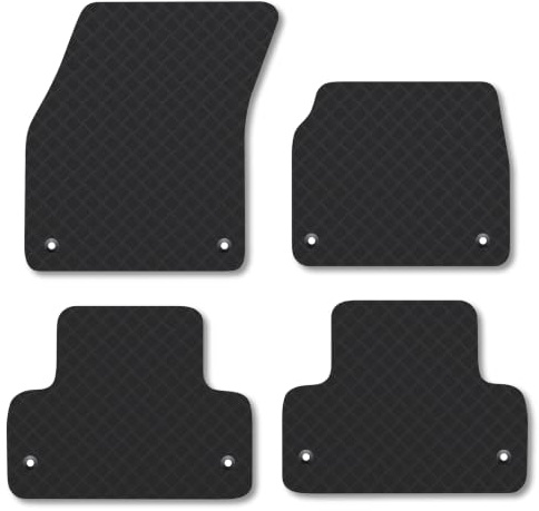 Land Rover Range Rover Evoque (2013-2019) 3mm Rubber Car Mats | Tailored Fit Durable Floor Mats Full Coverage Protection Waterproof Accessories Easy Clean Anti Slip Made in the UK