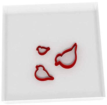 Mini/Tiny Robin Set of 3 Value Fondant Cutter 1.5CM + 2CM + 3CM 2