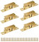 Concisea 6 Stück Doppel kugelschnäpper Möbelschnäpper, 60mm Türschapper Möbel-Schnapper,Double Ball Roller Catch Türschnäpper für Holz Schranktüren, Innentüren, Schuhschrank, Bodenluke
