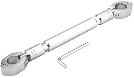 Aluminiumlegierung Motorrad Balance Lenker Querstange Motorradzubehör Universal für Lenker mit 22mm Durchmesser(Silber)