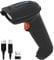 Tera Lettore di codici a barre 1D 2D QR senza fili 2,4 GHz + cavo USB 2,0, lettore di codici a barre 5 mil risoluzione 100 m, supporto scansione dello schermo, D5100