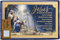 DaySpring Dona Gelsinger Weihnachtskarten mit Umschlägen, Jesus-Krippenmotiv, 18 Stück, blau, J8852