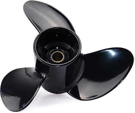 CAPTAIN Außenbord-Propeller passend für TOHATSU 4–6 PS, 12 Verzahnungen Zahnbrett-Requisite, OEM RH Aluminium Propeller für MFS4 MFS5 LPG MFS5 MFS6 4-Takt, M4C M5B 2-Takt-Motoren (7,8 x 9)