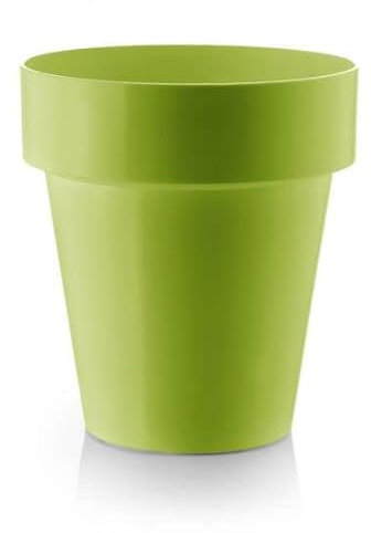 Decorspace Pot de fleurs rond en plastique coloré pour extérieur et jardin 35 cm