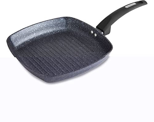 Tower TruStone Square Frying Pan, Azure, 25cm