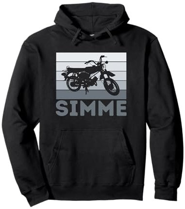 Simme Simson DDR Mofa Zweitakt S51 Vintage Pullover Hoodie