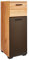 RIOM Badezimmer Kommode in Artisan Eiche Optik / Schwarz - Badezimmerschrank Bad Schrank mit viel Stauraum - 30 x 86 x 37 cm (B/H/T)