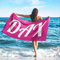 SearchI Personalisiertes Strandtuch mit Namen 76x152cm Kein Sand Schnell Trocknendes Badetuch Mikrofaser Strandtuch Personalisierte Geschenke für Fitness,Reisen,Strand,Sauna,Outdoor(Reines Rosa)