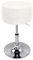 XGANGM Velvet Hockerbezug Rund Durchmesser 33.5cm H17cm Rund Barhocker Hussen Bezug stuhlhussen barhocker rund Stretch Stuhlbezug Schonbezug Protector für Home Büro Bar,Weiß,2PCS 33.5x17cm