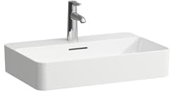 LAUFEN VAL Waschtisch-Schale, ohne Hahnloch, mit Überlauf, 600x400mm, H812285A001091, Farbe: Weiß mit LCC Active