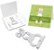 Geschenkartikel: ROMINOX Key Tool // Bunny Frohe Ostern Hase, 16 Funktionen, Keytool Schlüsselanhänger, Einkaufswagenlöser, Edelstahl Multitool + Funktionsbeschreibung, Multifunktionswerkzeug