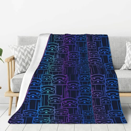 JCAKES Ratel Tier, coole dicke doppelseitige Fleece-Überwurfdecke, gewichtete Decke, Überwurfdecke, Fleecedecke, personalisierte Decke, Thermodecke, warme Decken für den Winter, weiche Decke