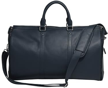 Stackers Navy & Matt Black Suit Bag