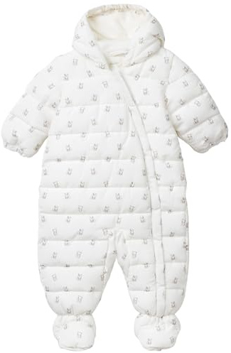 United Colors of Benetton Unisex Baby Overall 2uwjat002 Jumpsuit, Weiß, 74 cm