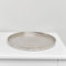 Melody Maison Large Round Silver Metal Tray - 30.5cm