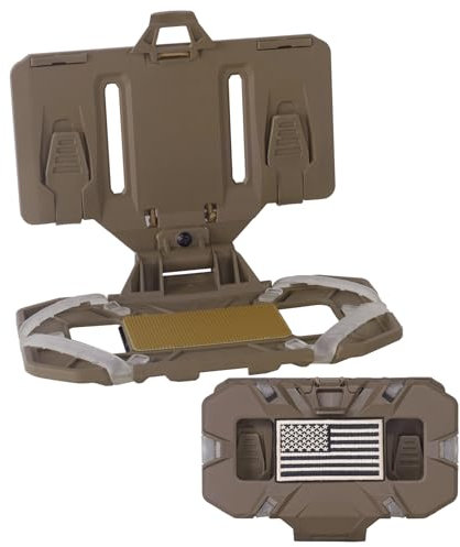 ZNBFC Molle Phone Holder Universal Tactical Phone Holder for Tactical Plate Carrier Molle Vest Attachments Compatible with Screen Size 4.7-6.7 Phones (Tan)