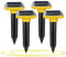 HONGXIAN Lot de 4 Piquets Répulsifs Anti - Répulsifs Solaires pour Taupes - Répulsif sonique Contre Les Taupes et Les campagnols pour pelouse Jardin et Cour - Appareils électroniques d'extérieur