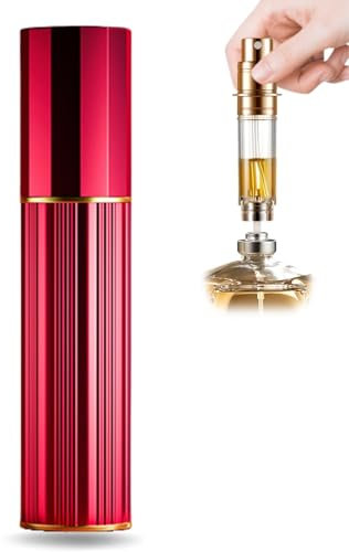 VVGAOGES 10 ML Atomizador Perfume Recargable,Mini Spray de Perfume,Portátil Botella de Perfume,Botella Vacío Pulverizador para Viajes (Rojo)