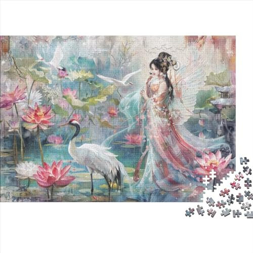 JDDEISKKE Fairies Puzzle 1000 Teile Familien-Puzzlespiel Chinese Style Herausforderung Geeignet Für Erwachsene Farbe Puzzle Einzigartige Geschenke 1000pcs (75x50cm)