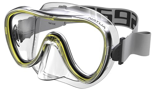 SEAC Unisex-Adult Natua Einglas-Schnorchel-und Tauchmaske aus Silikon