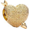 YUMINN Gold Cupid's Arrow Heart Charms 925 Sterling Silber für Armbänder und Halsketten Anhänger Perlen Valentinstag Muttertag Schmuck Geschenke für Frauen