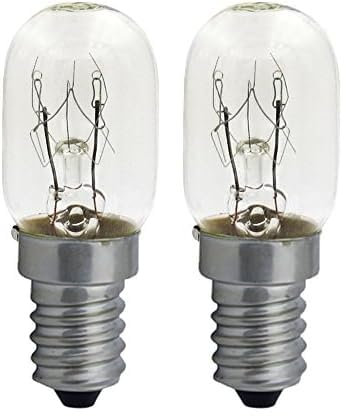 LAES 752427 Tubular Frigorífico E14, 25 W, 22 x 58 mm (Paquete de 2)