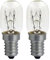 LAES 752427 Tubular Frigorífico E14, 25 W, 22 x 58 mm (Paquete de 2)