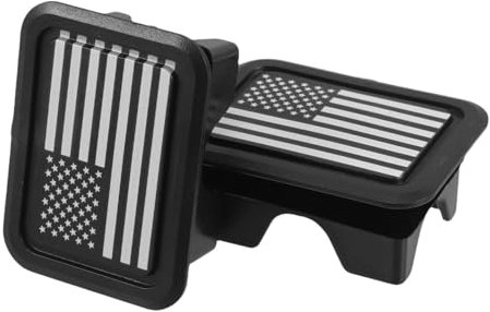 ELAYARD 2 Stück Amerikanische Flagge Hintere LKW-ladefläche, Stake-taschenabdeckung, Patriotisches Element, Stake-lochkappen, Stecker, Kompatibel Mit 2019–2021 Ram 1500 2500