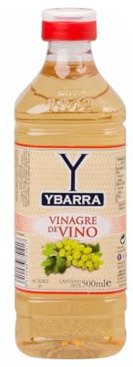 Ybarra Lot de 6 bouteilles de vinaigre de vin blanc 50 cl