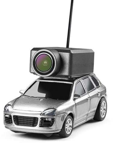 LootPop RC Drift Car,WL 1/64 Scale APP-Controlled Fully Proportional FPV Mini RC Drift Car with WiFi Module and 3-Speed Modes and Built a Camera – Realistic the First Perspective RC Toy,Grey