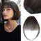 Benehair Clip in Pony Echthaar, Air Pony Echthaar, 3g Clip in Bangs Echt Haar Front Fringe, Natürliche Bangs with Tempel Gesichtsform Ändern Hohen Haaransatz, Natürliches Schwarz #1B