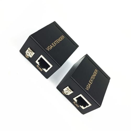 Iuhtrb Distancias Largas VGA Signals Extender VGA Cat5e Cat6 Extensor 100m CAT5E/6 Cable Compatible para Proyectores Y Monitores
