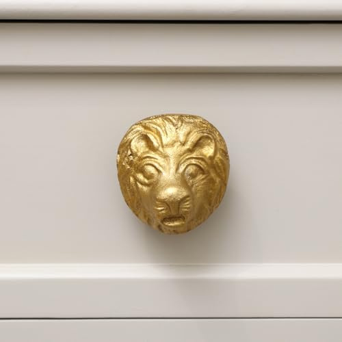 Melody Maison Gold Lion Drawer Knob