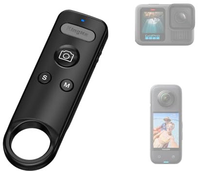 Wireless Insta 360 ACE Remote Go Pro 13 Bluetooth Remote Control Compatible with Go Pro 8/9/10/11/12/13 & Insta360 X2、X3, X4, X5,GO 3/3S, ACE/ACE PRO1/2 Sport Camera Remote for Vlogging, Cycling